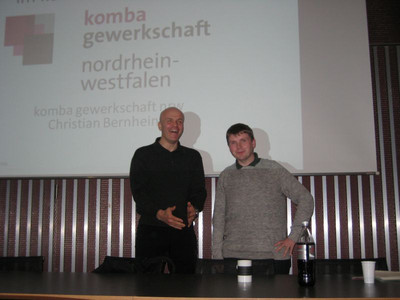 Michael Zarth und Christian Bernheine (Bild: © C.Kruse/komba OV Münster)