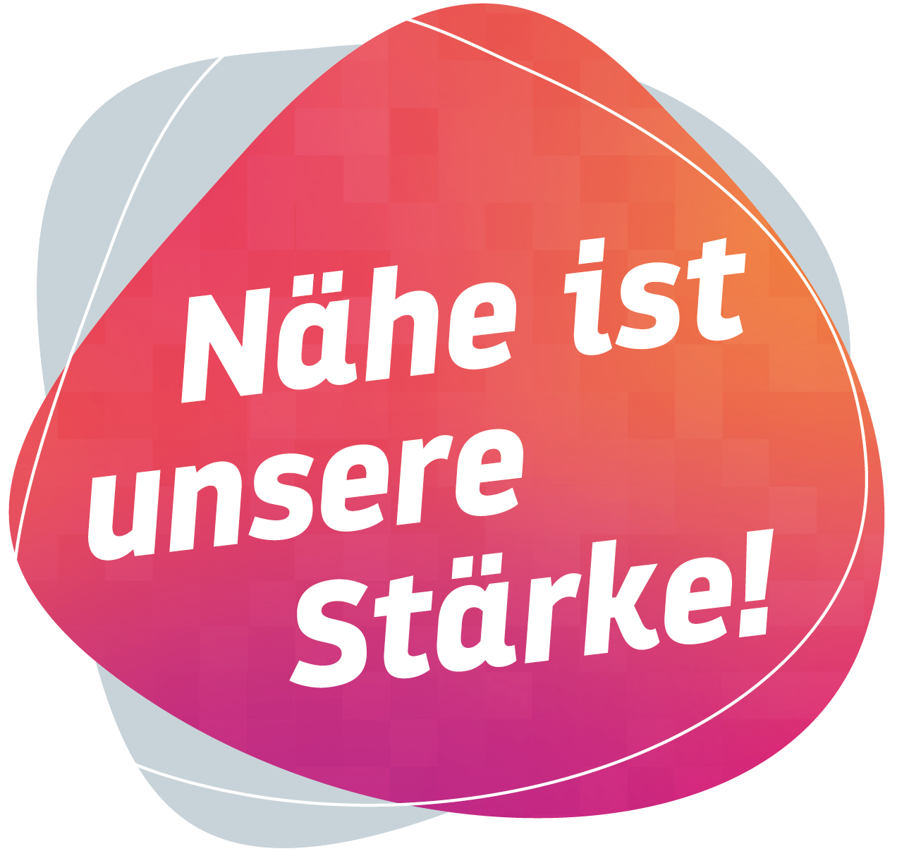 der Claim der komba 'Nähe ist unsere Stärk'