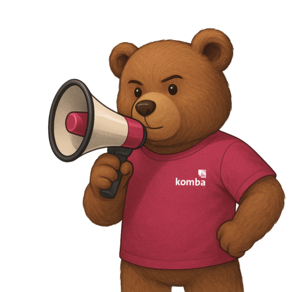 ein Bild des KomBär mit Megafon